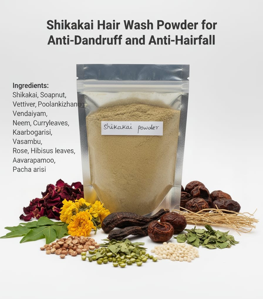 Shikakai Powder (Herbal Hair Wash)