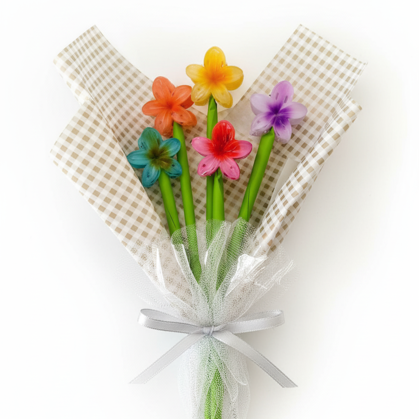 Flower Hair Clips Bouquet 5