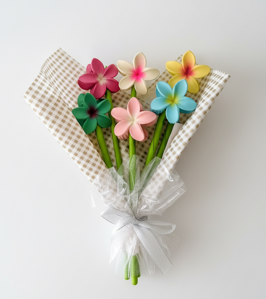 Flower Hair Clips Bouquet 6